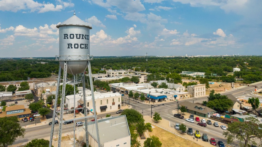Round Rock, Texas water tower